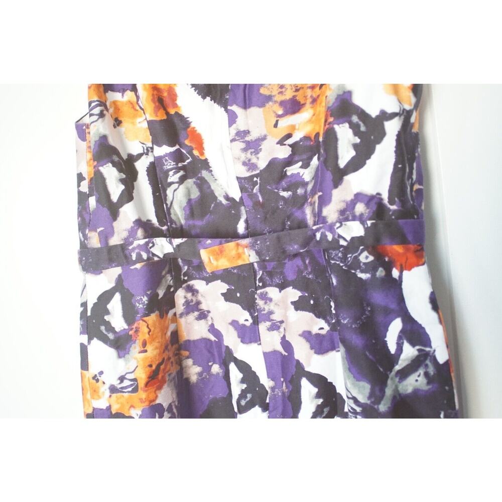 Stunning Andrea Jovine Floral Stealth Dress Size 4 Sleeveless Elegant Versatile - Picture 7 of 8